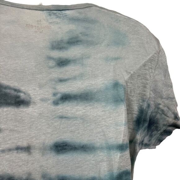 Pete & Greta Johnny Was Womens 100% Linen Tie Dye Short Sleeve Dress Boho sz XS - Picture 13 of 16